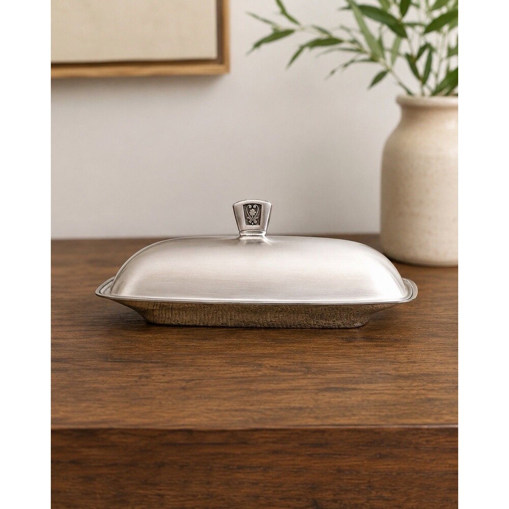 Vintage Cordova Stainless Steel 1969 Butter Dish Solid 18-8 Stainless Steel